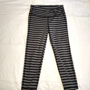 Athleta striped leggings, Size Small